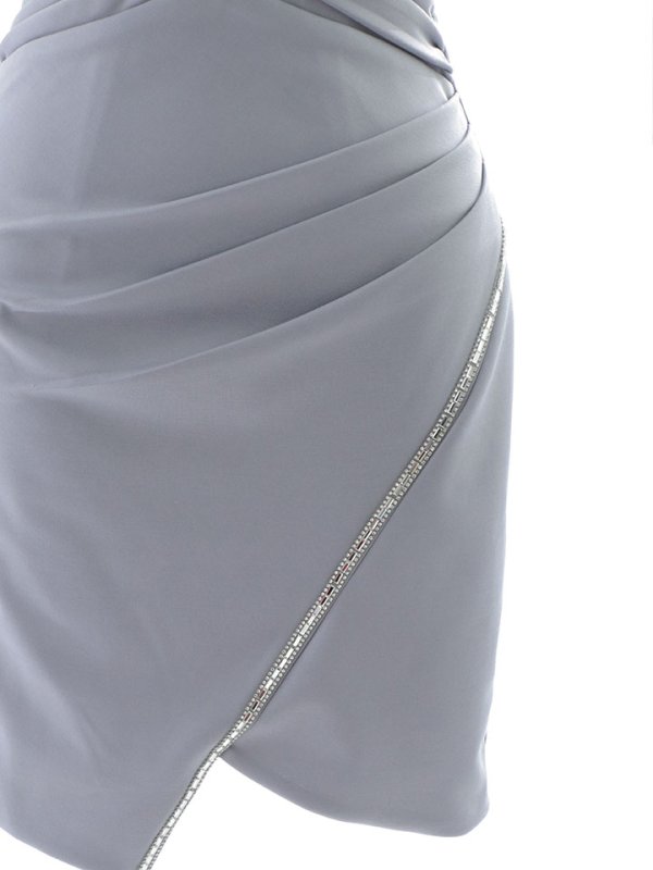 画像14: ワンカラーバストクロスドレス/タック/キャミソール/ビジュー/肌見せ/サイド空き/谷間見せ/背中見せ/ミニドレス/キャバドレス【XS-Mサイズ/1カラー】[OF03] 【YN】dzwy