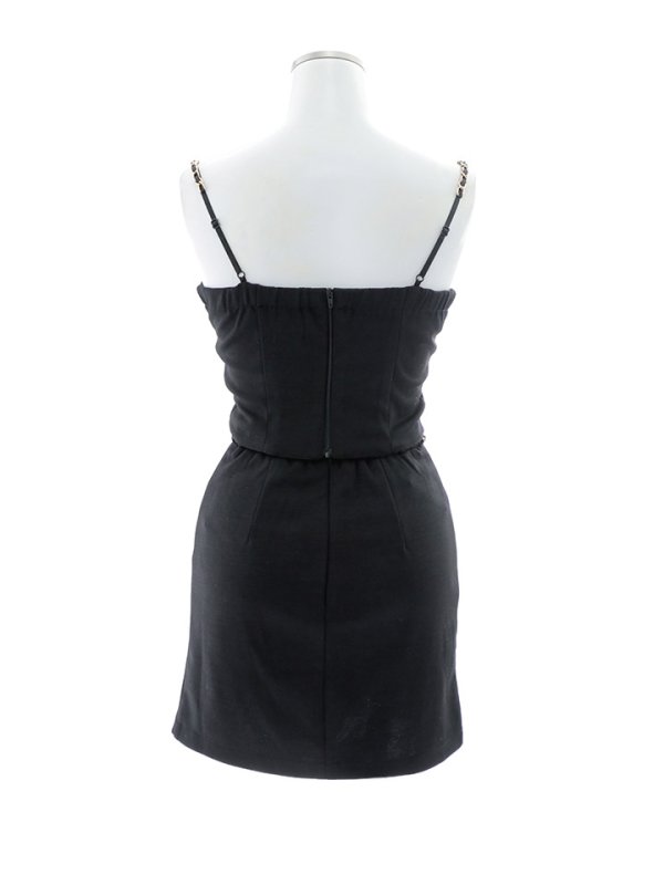 画像33: セットアップキャミソール/ジップアップ/チェーン/谷間見せ/背中見せ/ミニドレス/キャバドレス【XS-Mサイズ/5カラー】[OF03-U] 【YN】dzy