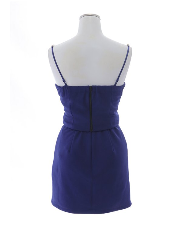 画像32: セットアップキャミソール/ジップアップ/チェーン/谷間見せ/背中見せ/ミニドレス/キャバドレス【XS-Mサイズ/5カラー】[OF03-U] 【YN】dzy