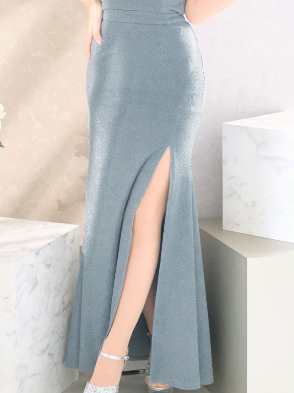 画像8: 送料無料！キャミソールラメセットアップロングドレス/スリット/ビジュー/谷間見せ/ロングドレス/キャバドレス【XS-Lサイズ/4カラー】[OF03] 【YN】dzw