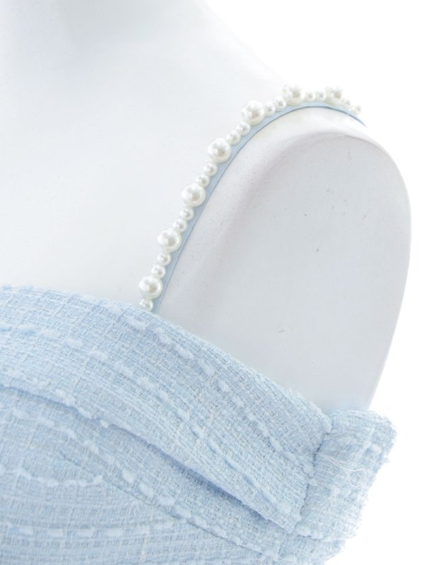 画像44: 【送料無料!】新色登場!ツイードセットアップキャミドレス/2ピース/リボン/パール/ジップ/チェーン/キャバドレス/ミニドレス【XS-Lサイズ/5カラー】[OF03] 【YN】dzw【一部予約商品/12月上旬発送予定】