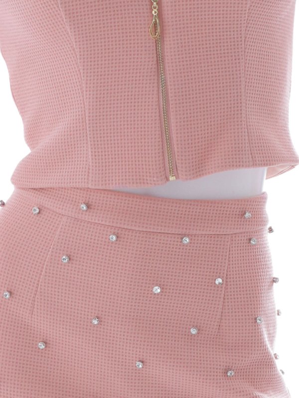 画像30: 【送料無料！】フロントジップセットアップミニドレス/2ピース/チュール袖/谷間見せ/ミニドレス/キャバドレス【XS-Lサイズ/3カラー】[OF03-X] 【YN】dzw