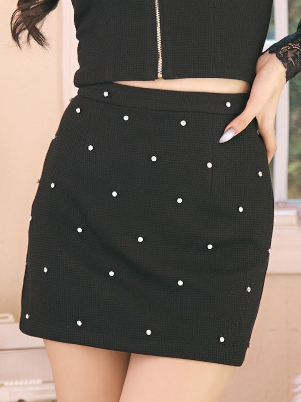 画像7: 【送料無料！】フロントジップセットアップミニドレス/2ピース/チュール袖/谷間見せ/ミニドレス/キャバドレス【XS-Lサイズ/3カラー】[OF03-X] 【YN】dzw