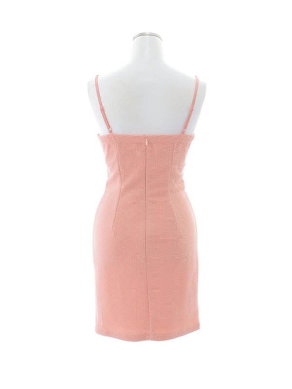 画像12: キャミソールドレス/ワッフル生地/スリット/ベルト/谷間見せ/キャバドレス/ミニドレス【XS-Mサイズ/1カラー】[OF03] 【YN】dzy