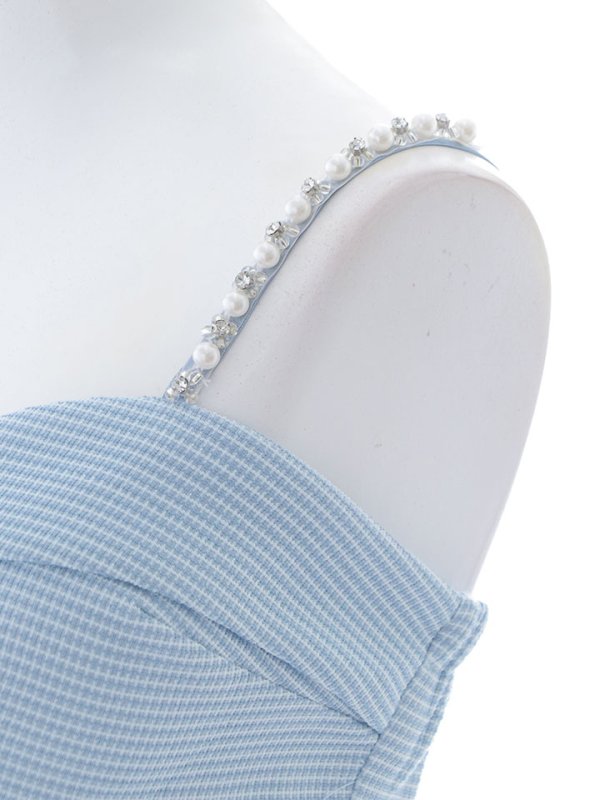 画像20: ビジューキャミソールセットアップドレス/マーメイド/谷間見せ/背中見せ/ミニドレス/キャバドレス【XS-Mサイズ/1カラー】[OF03] 【YN】dzj