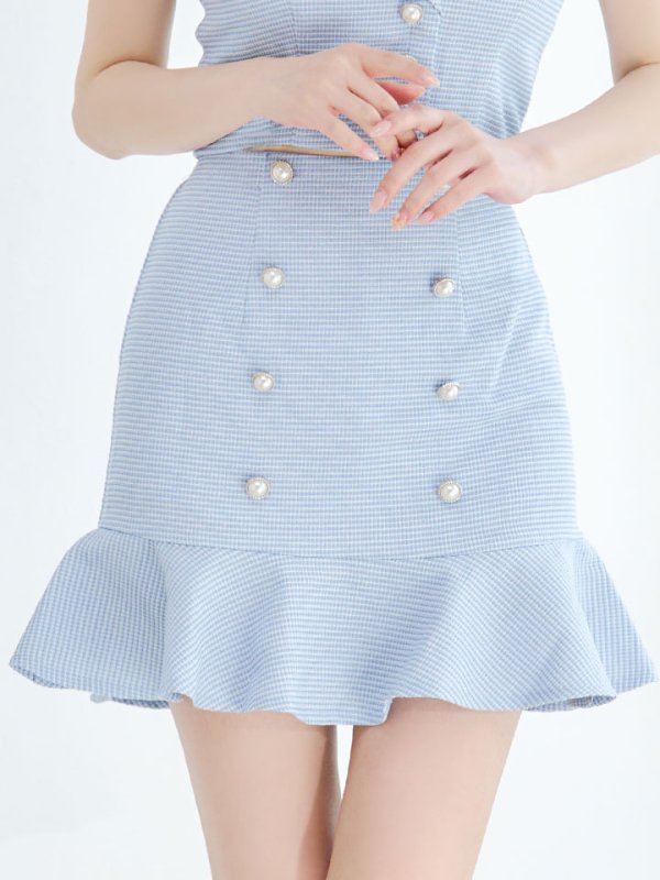 画像7: ビジューキャミソールセットアップドレス/マーメイド/谷間見せ/背中見せ/ミニドレス/キャバドレス【XS-Mサイズ/1カラー】[OF03] 【YN】dzj