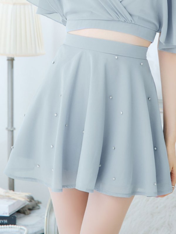 画像6: シフォンセットアップドレス/谷間見せ/背中見せ/キャミソール/キャバドレス/ミニドレス【XS-Mサイズ/2カラー】[OF03-U] 【YN】dzj