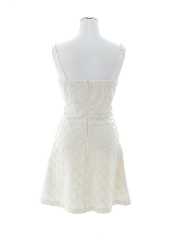 画像13: ビジューキャミソールワンピースドレス/刺繍レース/プリーツ/谷間見せ/背中見せ/ミニドレス/キャバドレス【XS-Mサイズ/1カラー】[OF03] 【YN】dzc