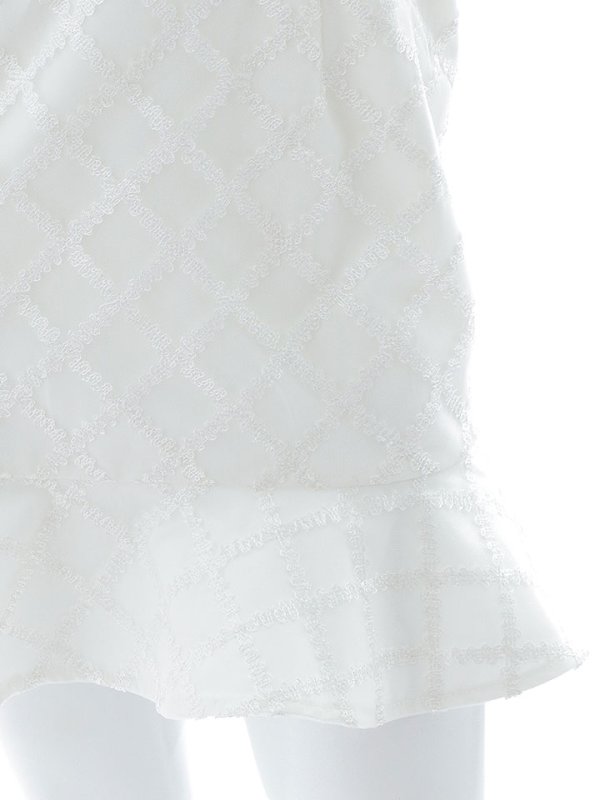 画像16: ベアトップマーメイドドレス/チェック柄/パール/ボタン/肩出し/谷間見せ/背中隠し/ミニドレス/キャバドレス【S-Mサイズ/1カラー】[OF03-U] 【YN】dzw