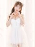 画像3: レースワンピースドレス/レイヤード/透け感/谷間見せ/背中見せ/ミニドレス/キャバドレス【XS-Lサイズ/1カラー】[OF03-U] 【YN】dzk