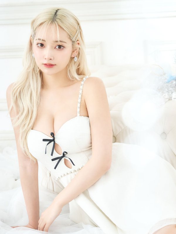 画像21: フロントリボンキャミソールフレアドレス/ビジュー/谷間見せ/背中見せ/ミニドレス/キャバドレス【XS-Mサイズ/1カラー】[OF03] 【YN】dzk