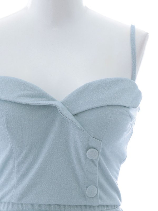 画像19: ラメギャザーセットアップドレス/グリッター/谷間見せ/背中見せ/キャミ/シャーリング/タイト/キャバドレス/ミニドレス【XS-Mサイズ/1カラー】[OF03]　【YN】dzy