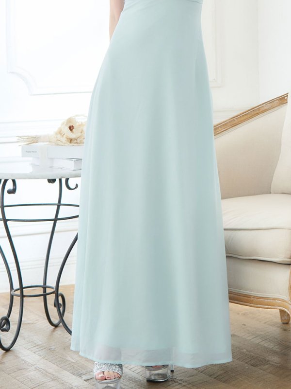 画像11: 新サイズ追加!刺繍シフォンロングドレス/キャミ/谷間見せ/背中見せ/ロングドレス/キャバドレス【XS-XLサイズ/1カラー】[OF03-U] 【YN】dzw