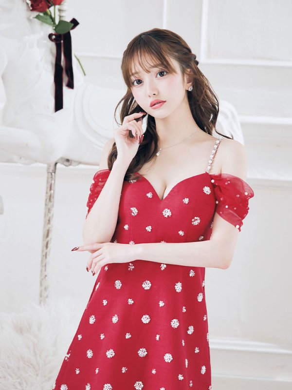 画像9: 【送料無料!】新色登場！オフショルワンピースドレス/パール/スパンコール/谷間見せ/背中見せ/Aライン/ミニドレス /キャバドレス【XS-Lサイズ/3カラー】[OF03-X] 【YN】dzc