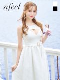 スパンコールレースワンピース/ノースリーブ/ボタン/布ベルト/ビジュー/バックル/谷間見せ/背中隠し/ロングドレス/キャバドレス【S-XLサイズ/2カラー】[OF03] 【YN】dzw