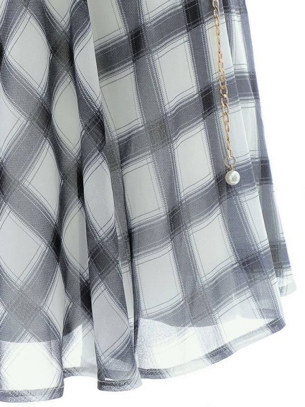 画像15: 【送料無料！】キャミソールフレアードレス/モノトーン/ノースリーブ/パールベルト/チェーン/谷間見せ/背中見せ/ミニドレス/キャバドレス【XS-Mサイズ/1カラー】[OF03] 【YN】dzj