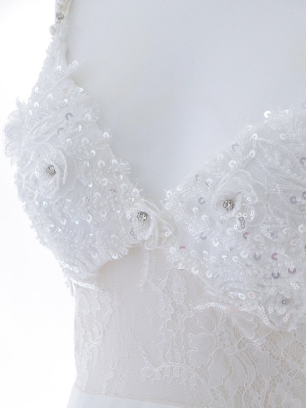 画像17: Lサイズ登場!ビーズ刺繍ミニドレス/ビジュー/パール紐/レース/谷間見せ/背中見せ/ミニドレス/キャバドレス【XS-Lサイズ/1カラー】[OF03] 【YN】dzc