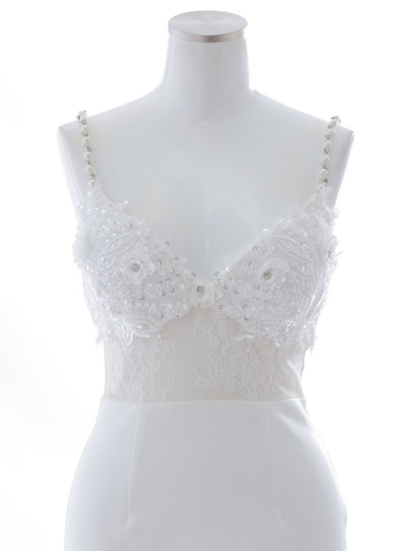 画像15: Lサイズ登場!ビーズ刺繍ミニドレス/ビジュー/パール紐/レース/谷間見せ/背中見せ/ミニドレス/キャバドレス【XS-Lサイズ/1カラー】[OF03] 【YN】dzc