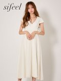 【sifeel/シフィール】シフォンリボンレイヤードワンピースドレス/キャバドレス【S-Lサイズ/1カラー】[OF03] 【YN】dzw