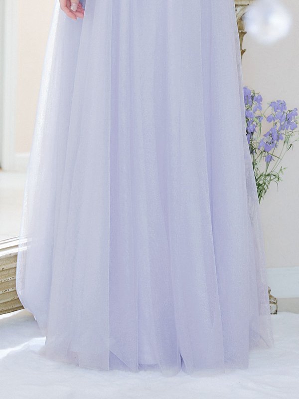 画像6: SALE!レイヤードチュールドレス/ビジュー/肩出し/谷間見せ/背中見せ/プリンセス/ロングドレス/キャバドレス【S-Lサイズ/2カラー】[OF03] 【YN】dzjo