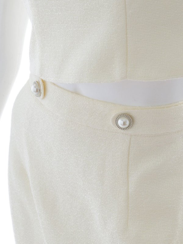 画像17: 【ウィンターセール！】SALE!ラメツイードオフショルドレス/フレア/ビジューセットアップ/2ピース/ミディアムドレス/キャバドレス【S-Lサイズ/1カラー】[OF03]【YN】dzw