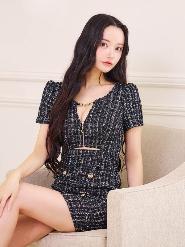 モデル:まおちゃる 身長:157cm 着用サイズ:Sサイズ