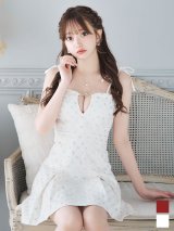 【送料無料！】プリーツスカートドレス/キャミソール/リボン/スパンコール/谷間見せ/背中見せ/ミニドレス/キャバドレス【XS-Mサイズ/2カラー】[OF03] 【YN】dzw