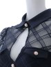 画像23: 【送料無料！】【sifeel/シフィール】シースルーチュールワンピース/半袖/襟付き/パールボタン/谷間見せ/背中隠し/ミディアムドレス/キャバドレス【S-Lサイズ/1カラー】[OF03] 【YN】dzw (23)