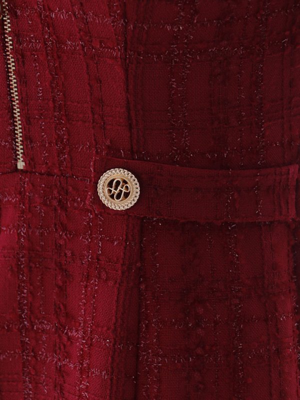 画像25: 【送料無料】【sifeel/シフィール】マーメイドツイードジップアップワンピースドレス/キャバドレス【S-Lサイズ/2カラー】[OF03]【YN】dzj