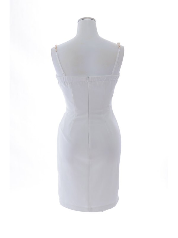 画像26: 【送料無料！】キャミソールドレス/チェーン/タック/ノースリーブ/谷間見せ/背中隠し/ミニドレス/キャバドレス【XS-Mサイズ/3カラー】[OF03] 【YN】dzy