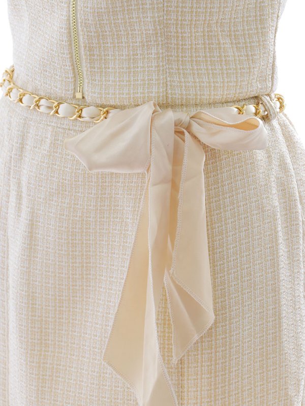 画像16: 【ウィンターセール！】SALE!ツイードセットアップドレス/スクエアネック/2ピース/ミディアムドレス/キャバドレス【S-Lサイズ/1カラー】[OF03] 【YN】dzw