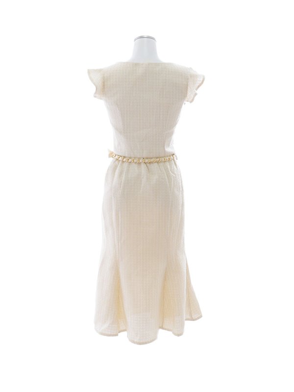 画像13: 【ウィンターセール！】SALE!ツイードセットアップドレス/スクエアネック/2ピース/ミディアムドレス/キャバドレス【S-Lサイズ/1カラー】[OF03] 【YN】dzw