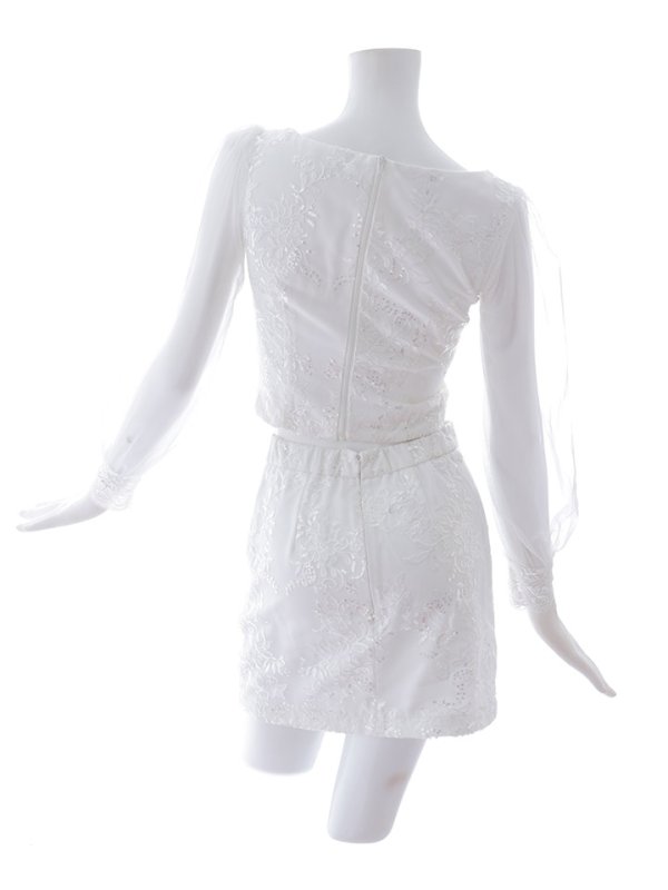 画像14: 【送料無料！】刺繍レースセットアップドレス/キャバドレス【XS-XLサイズ/1カラー】[OF03] 【YN】dzw