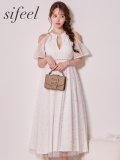 【sifeel/シフィール】スパンコールチュールワンピースドレス/キャバドレス【S-Lサイズ/1カラー】[OF03] 【YN】dzwsLD