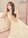 【sifeel/シフィール】Vネックフロントジップシフォンワンピースドレス/キャバドレス【S-Mサイズ/1カラー】[OF03] 【YN】dzwvLD