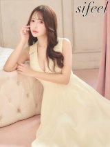 【sifeel/シフィール】Vネックフロントジップシフォンワンピースドレス/キャバドレス【S-Mサイズ/1カラー】[OF03] 【YN】dzwvLD