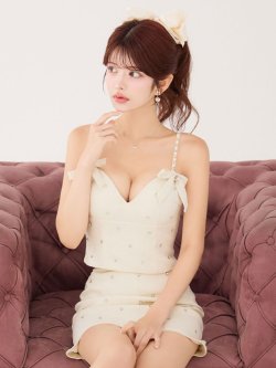 ビジューキャミソールセットアップミニドレス/キャバドレス【XS-Mサイズ/1カラー】[OF03] 【YN】dzjvBF
