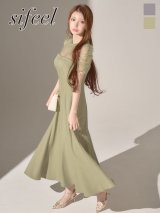 【sifeel/シフィール】シアーショルダーフレアワンピース/キャバドレス【S-Lサイズ/2カラー】[OF03] 【YN】dzwuLD