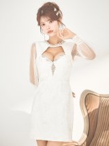 花柄刺繍レースシアースリーブビジュータイトミニドレス/キャバドレス【XS-Mサイズ/1カラー】[OF03] 【YN】dzwuJS