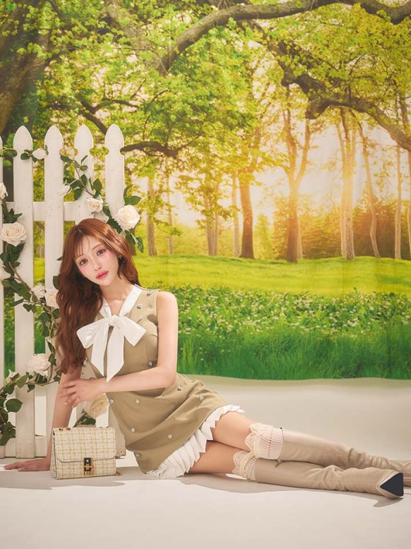 モデル：明日花キララ　身長：162cm　着用サイズ：Sサイズ