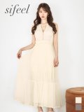 【即日発送】送料無料!【sifeel/シフィール】シアーシフォンロングワンピース/キャバドレス【S-Lサイズ/カラー】[OF03] 【YN】dzyvLD