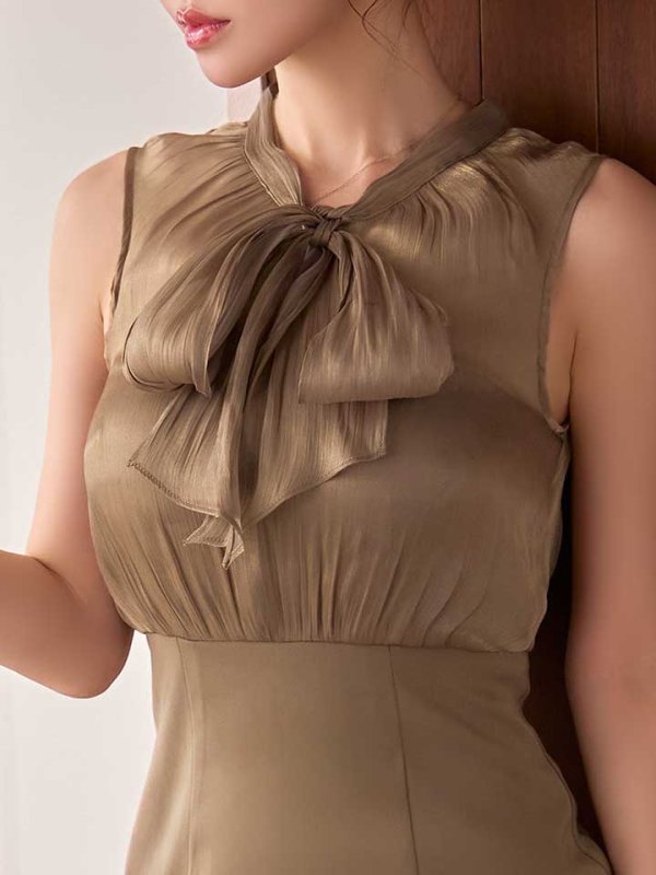 画像5: リボンマーメイドワンピースドレス/キャバドレス【S-Lサイズ/2カラー】[OF03]【YN】dzcLD