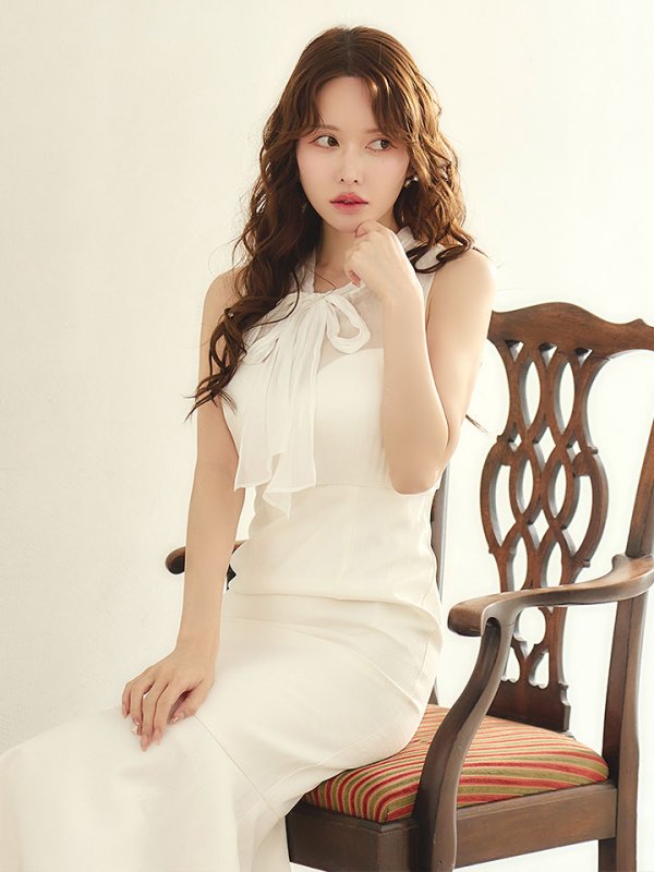 画像8: リボンマーメイドワンピースドレス/キャバドレス【S-Lサイズ/2カラー】[OF03]【YN】dzcLD