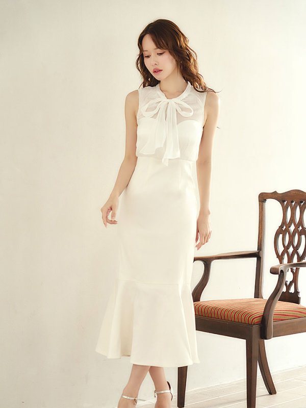 画像11: リボンマーメイドワンピースドレス/キャバドレス【S-Lサイズ/2カラー】[OF03]【YN】dzcLD