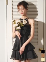 アメスリビジューティアードフレアワンピース/キャバドレス【S-Mサイズ/3カラー】[OF03] 【YN】dzwvIA