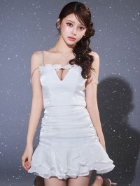 フラワーモチーフキャミセットアップミニドレス/キャバドレス【XS-Mサイズ/1カラー】[OF03]【YN】dzcvBF