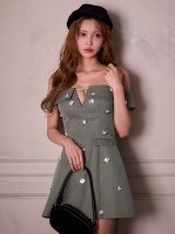 フラワースパンコールオフショルミニドレス/キャバドレス【XS-Lサイズ/1カラー】[OF03]【YN】dzwvAG