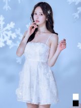 キャミソールフラワーシフォンミニドレス/キャバドレス【S-Mサイズ/2カラー】[OF03]【YN】dzwvAG