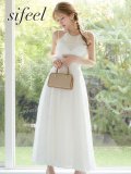 【sifeel/シフィール】ホルターネックシャーリングフレアワンピース/キャバドレス【S-Lサイズ/1カラー】[OF03]【YN】dzmsLD
