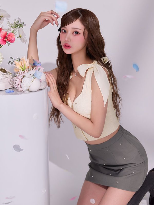 モデル：るりぴ　身長：165cm　着用サイズ：Sサイズ